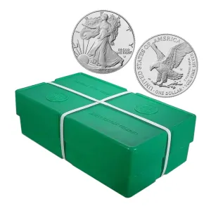 2025 Silver Eagle 1 ozt Monsterboks med 500 stk (BU)