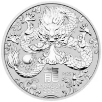 2024 Year of the Dragon sølv 1 ozt