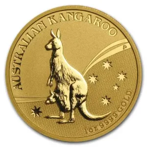 Australian Kangaroo Gullmynt 1ozt Ulike År 